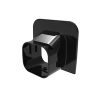 plafond/wand eindstuk zwart ta72