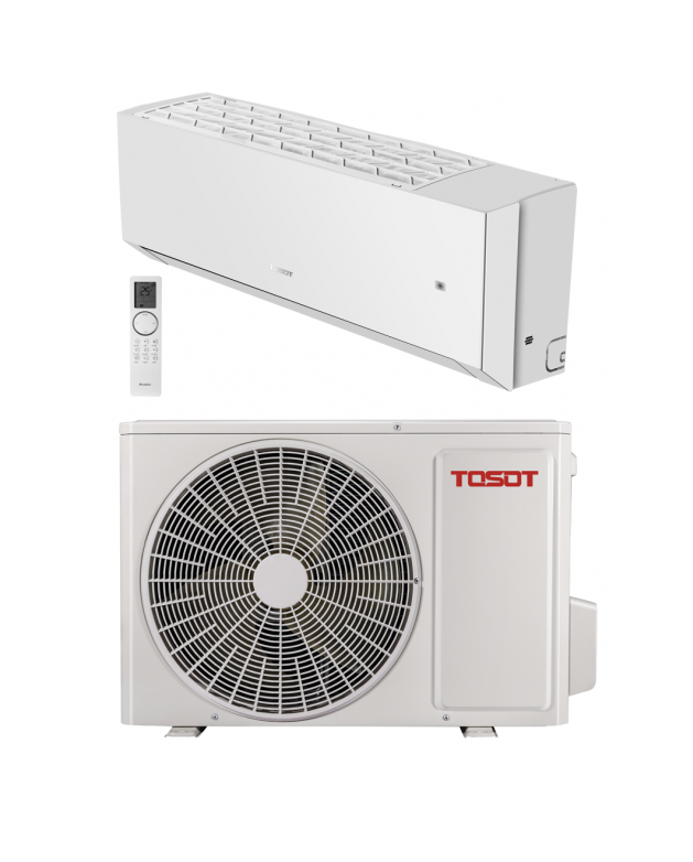 tosot clivia 2,5kw r32 white design inverter airco set