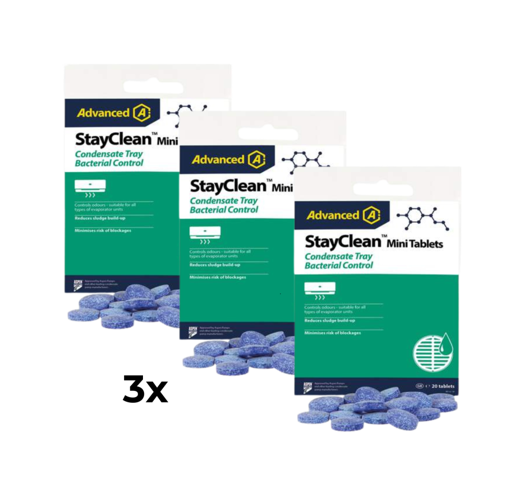 aktie advanced stayclean mini reinigings en geurtabletten (20 stuks) 3x