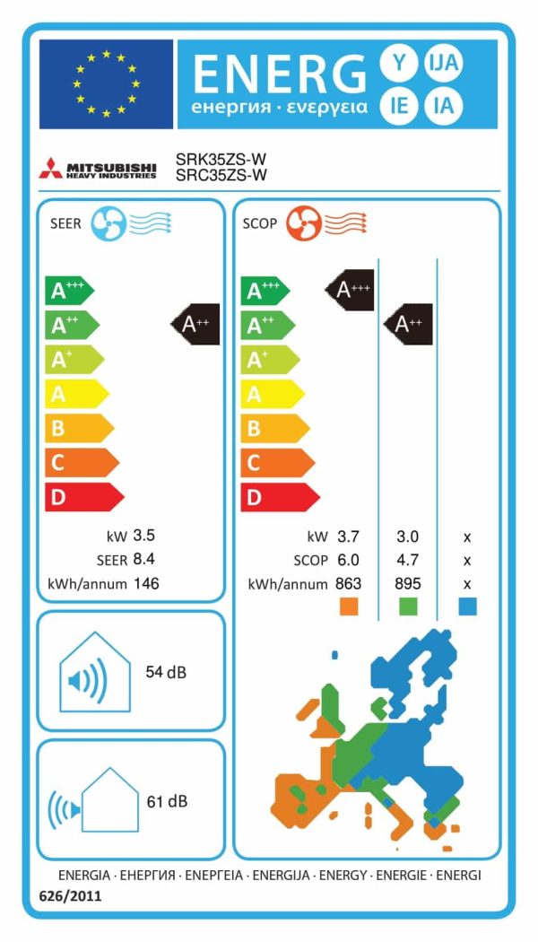 Mitsubishi Electric, WSH-HR35I SET 3,5kW - Afbeelding 5