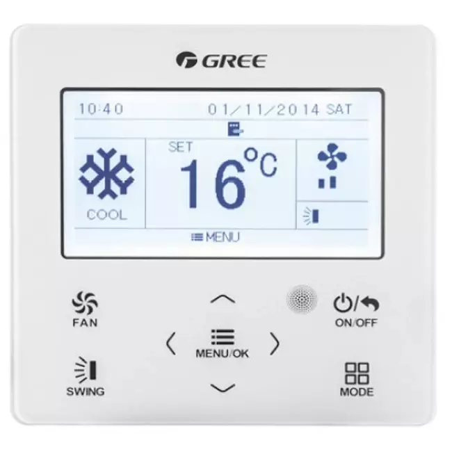 Tosot/Gree Premium touchscreenbediening bekabeld