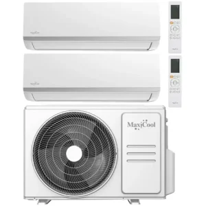 maxicool infini duo split airco r32 2x2,5 kw (wifi) set