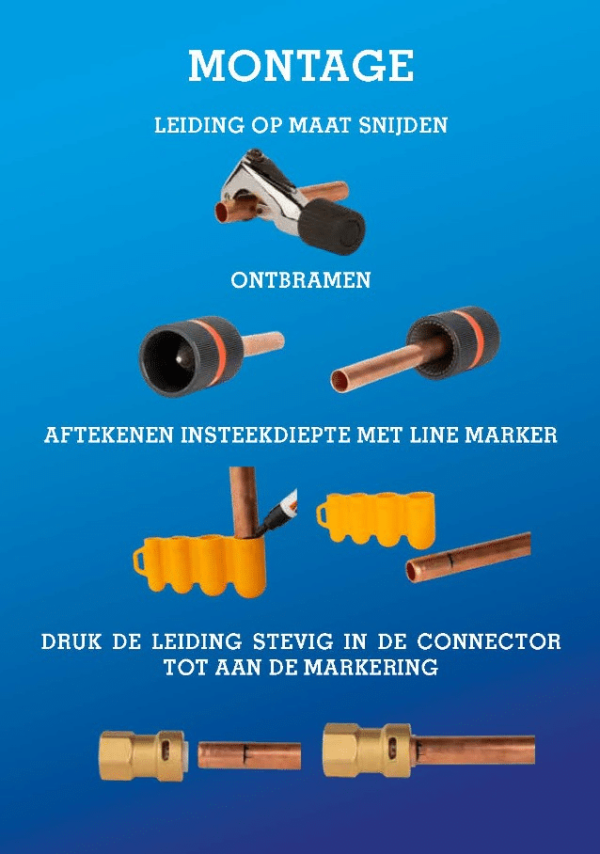 Flexflair connector 1/2"-1/2" snelkoppeling - Afbeelding 5