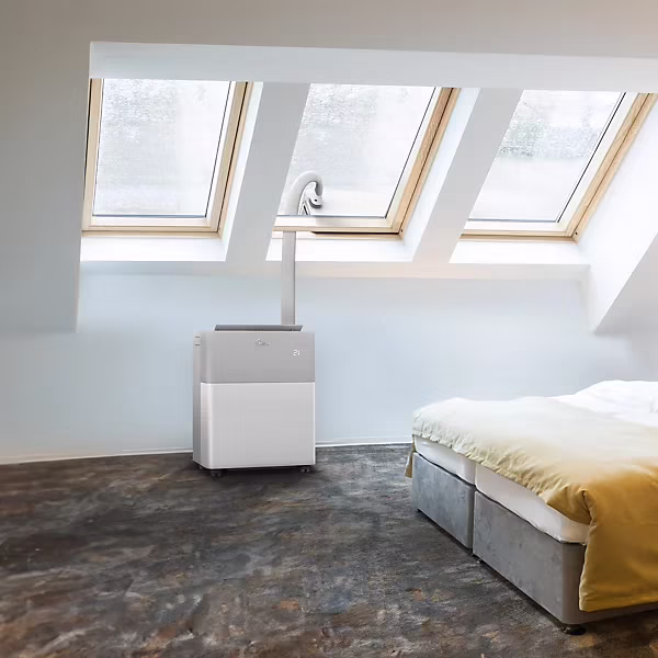 mobiele airco met buitenunit