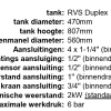 100L RVS Duplex Buffervat met 2KW weerstand - Afbeelding 5