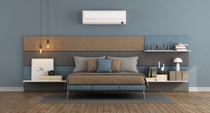 Slaapkamer met airco