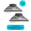 lg luchtkanaal aansluitingsset 2 stuks voor de lg warmtepomp boilers
