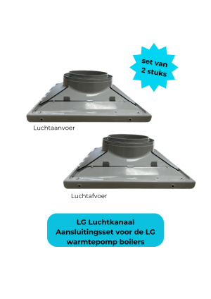 lg luchtkanaal aansluitingsset 2 stuks voor de lg warmtepomp boilers